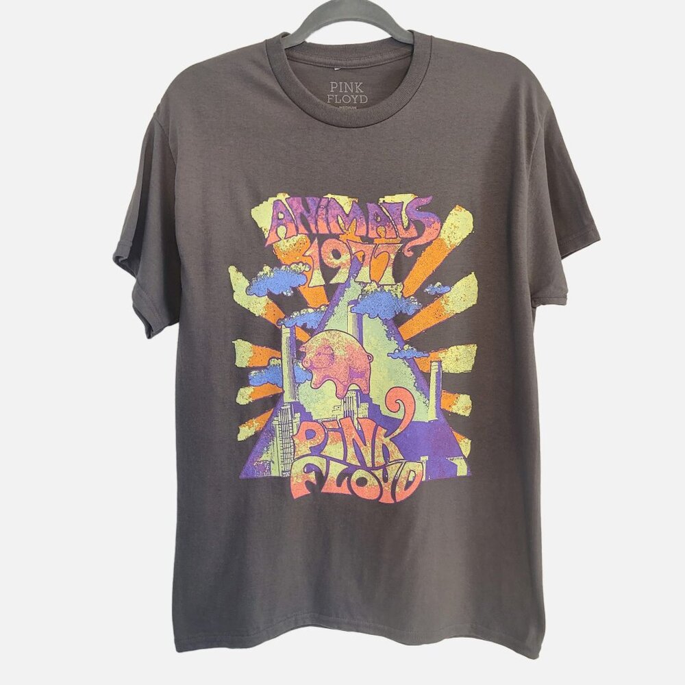 Pink Floyd 1977 Animals Short Sleeved Multi-Colored T-Shirt NWOT - M